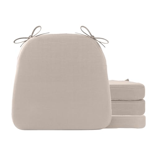 Sage Green 16"x16"x2" Set of 2 Chair Cushions with Ties L64038