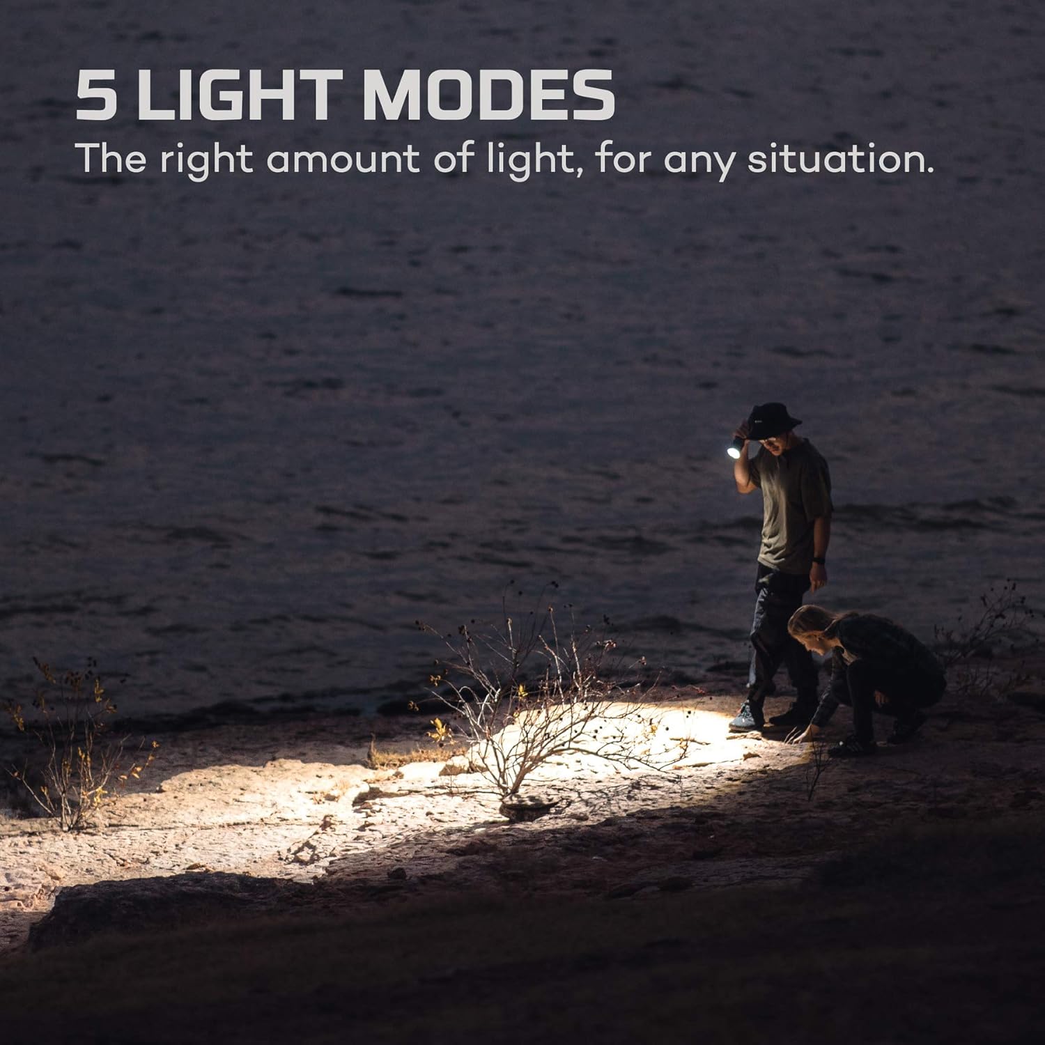 12K lumen rechargeable adjustable beam LED flashlight with USB powered LED reading light bundle H983