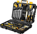 158 Piece Hand Tool Set with Plastic Toolbox Storage Case P421871