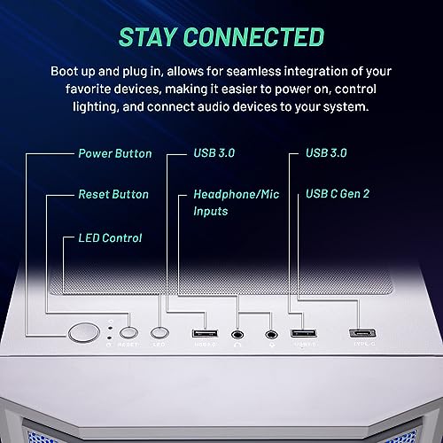 Ryzen 7 7700X RTX 4070 Super 12GB 1TB SSD 32GB DDR5 RAM Gaming PC Desktop R4946