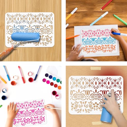 11.69x8.27 Inch Reusable Craft Stencils Q848