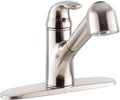 RV Kitchen Pull Out Faucet Brushed Nickel Y914