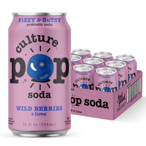12 Pack 12 Fl Oz Sparkling Probiotic Soda T867