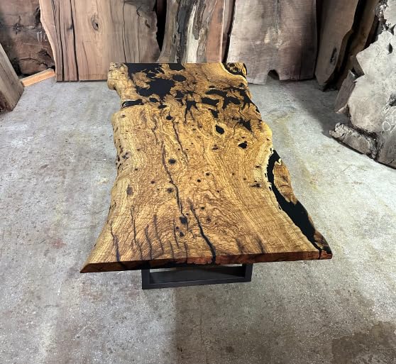 Epoxy Wooden Dining Table (30 x 36 x 24 Inches) I1815