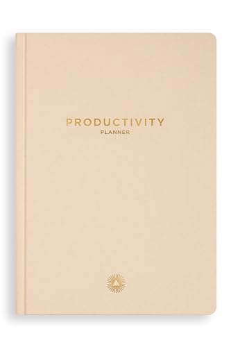 3-Month Productivity Planner, A5 Undated Quarterly Planner (Black) B307349