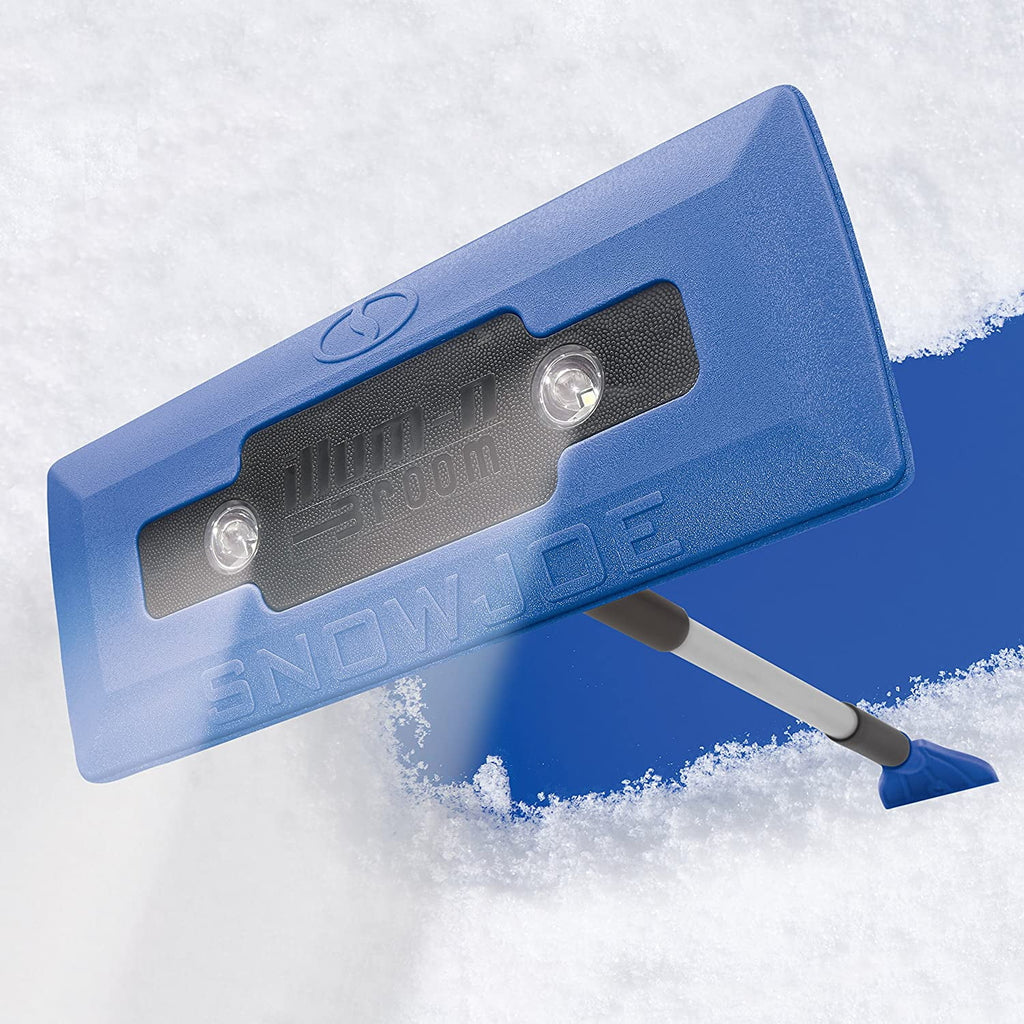 4-in-1 Telescoping Snow Broom with Ice Scraper and LED Lights D5214