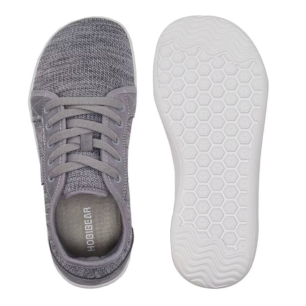 Light Gray Wide Toe Box Barefoot Shoes I415