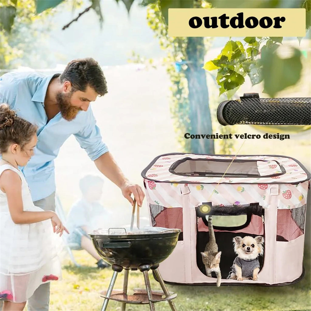 Cat Tent Outdoor Pet Enclosure Tent with Carry Bag D967728