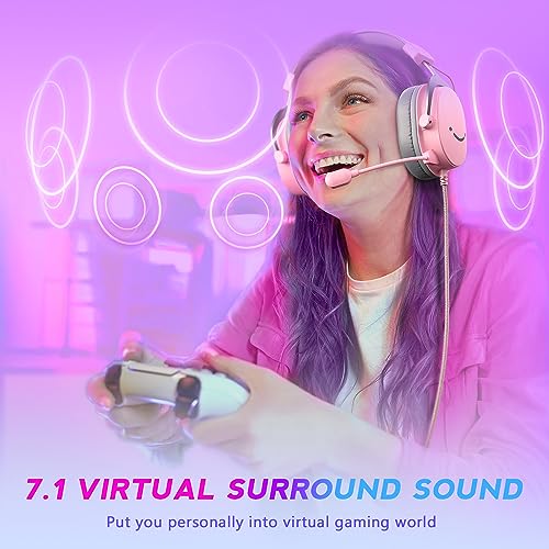 Black USB Over-Ear Wired Gaming Headset with Detachable Microphone M1983