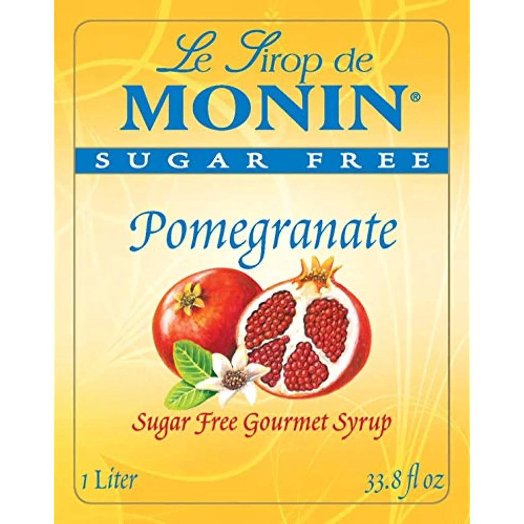 Monin Sugar Free Pomegranate Syrup, 33.8-Ounce Plastic Bottle S4605