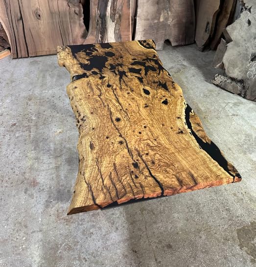 Epoxy Wooden Dining Table (30 x 36 x 24 Inches) I1815