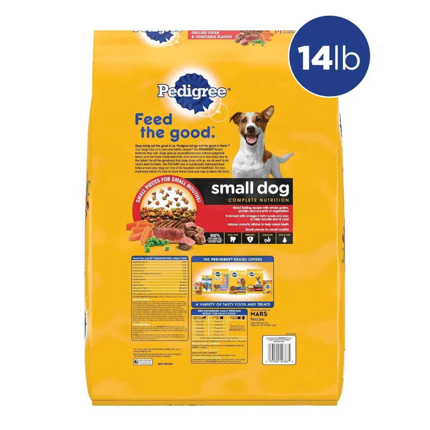 14 lb. Bag Small Breed Adult Dry Dog Food D164490