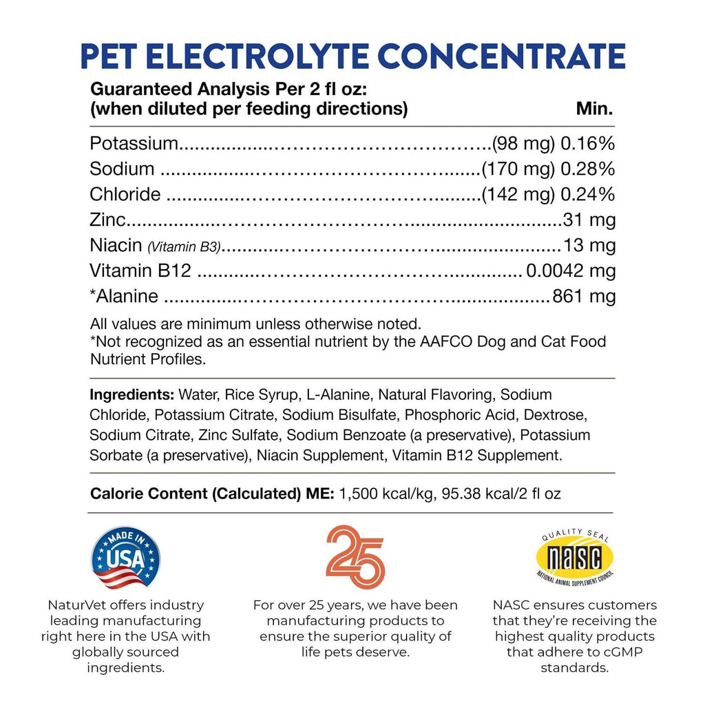 16 oz Pet Electrolyte Concentrate X38724