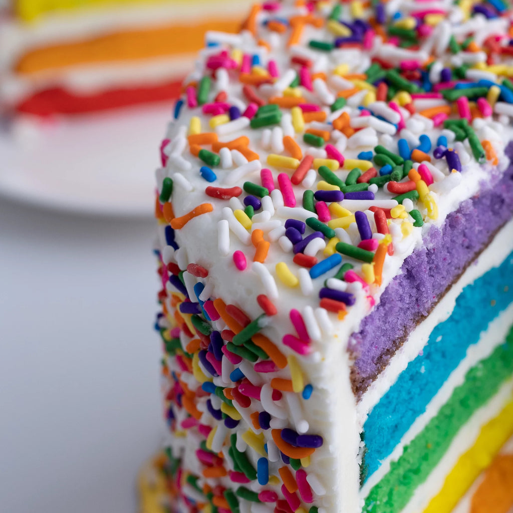 Vanilla Rainbow Cake, Small 6” Size F184524