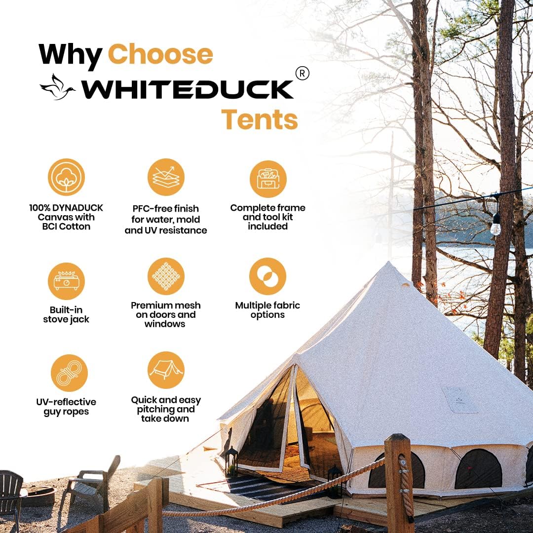 Canvas Bell Tent with Stove Jack O976248