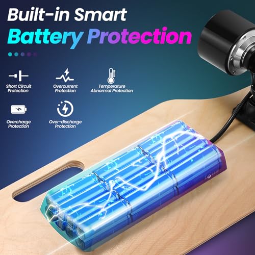 Electric Skateboard with Remote, 350W Brushless Motor Q874110