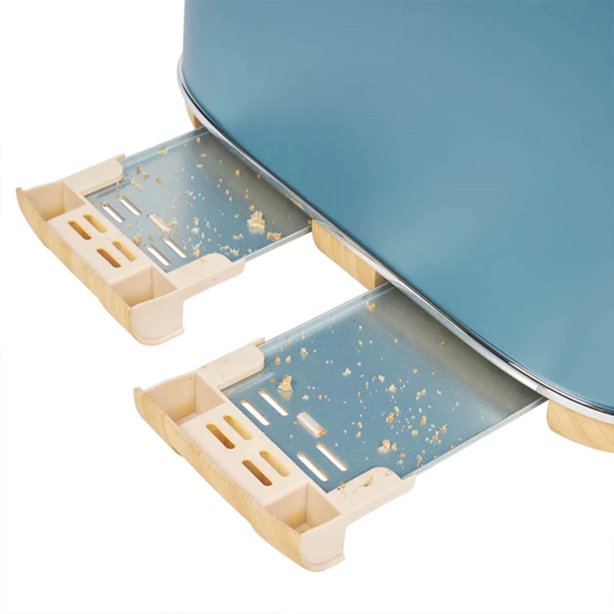4 Slice Wide Slot Toaster Stone Blue Q235106