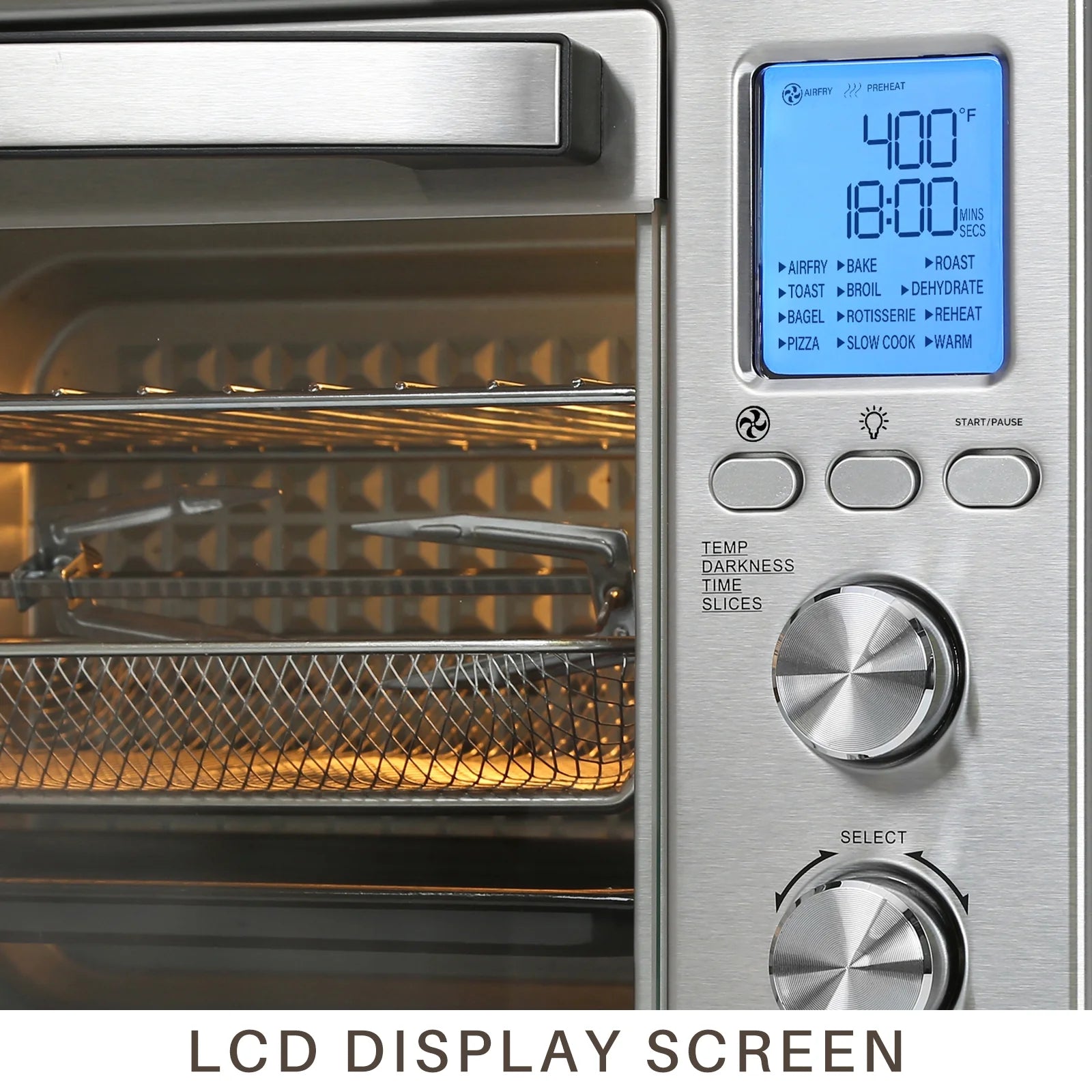 12-in-1 Countertop Oven with Speedy Convection, 34 QT Capacity, 1750W, Stainless Steel - Gray F4701