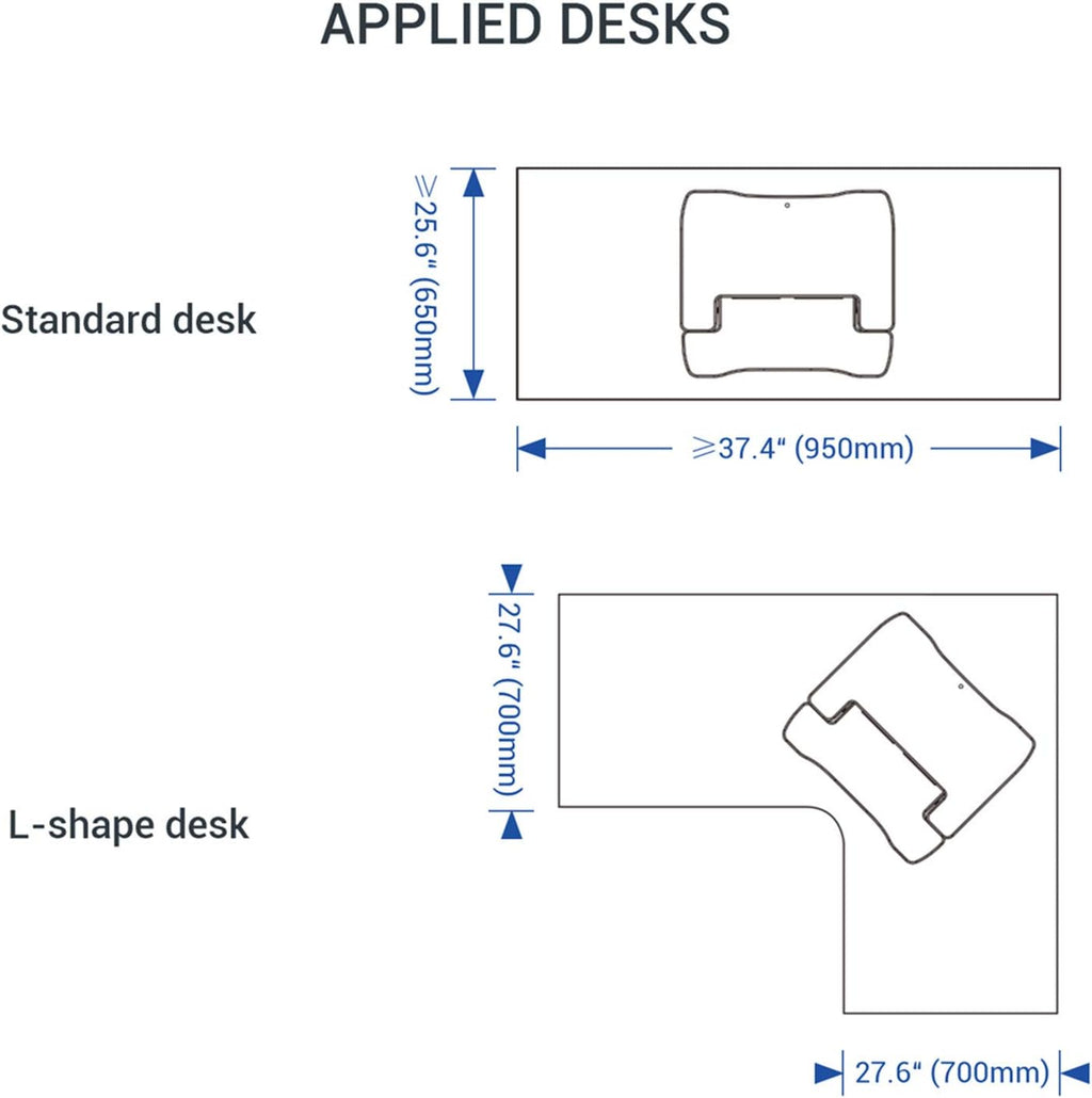 35" Wide Electric Standing Desk Converter with Keyboard Tray X19106