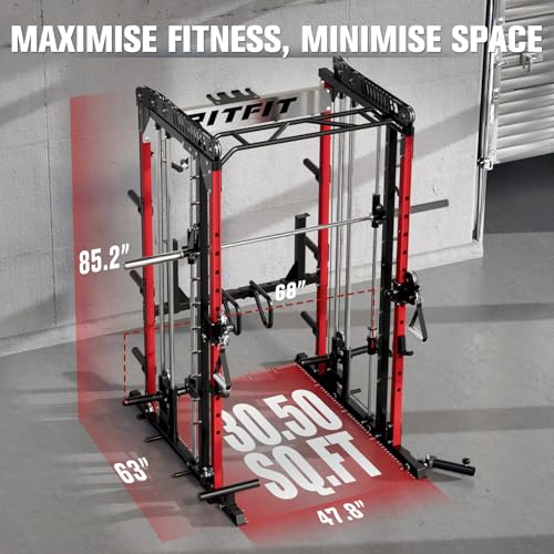 Multi-Function Smith Machine with Cable Crossover System R67401