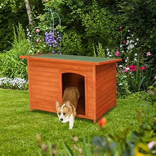 45in Outdoor Wood Dog House E473487