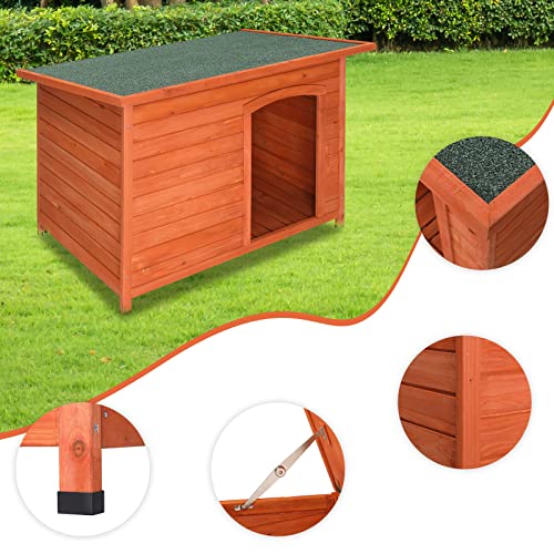 45in Outdoor Wood Dog House E473487