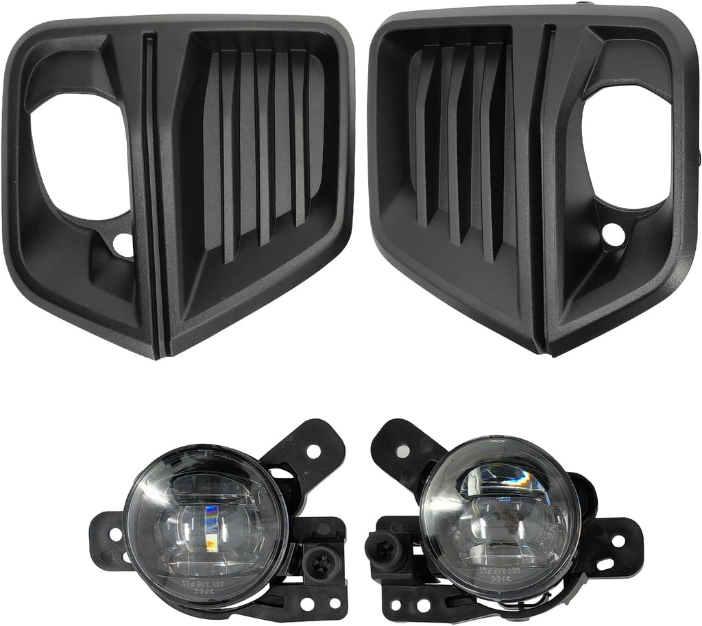 Front Fog Light Assembly with Bezel Cover and Harness for Chevy Colorado 2023 2024 K889