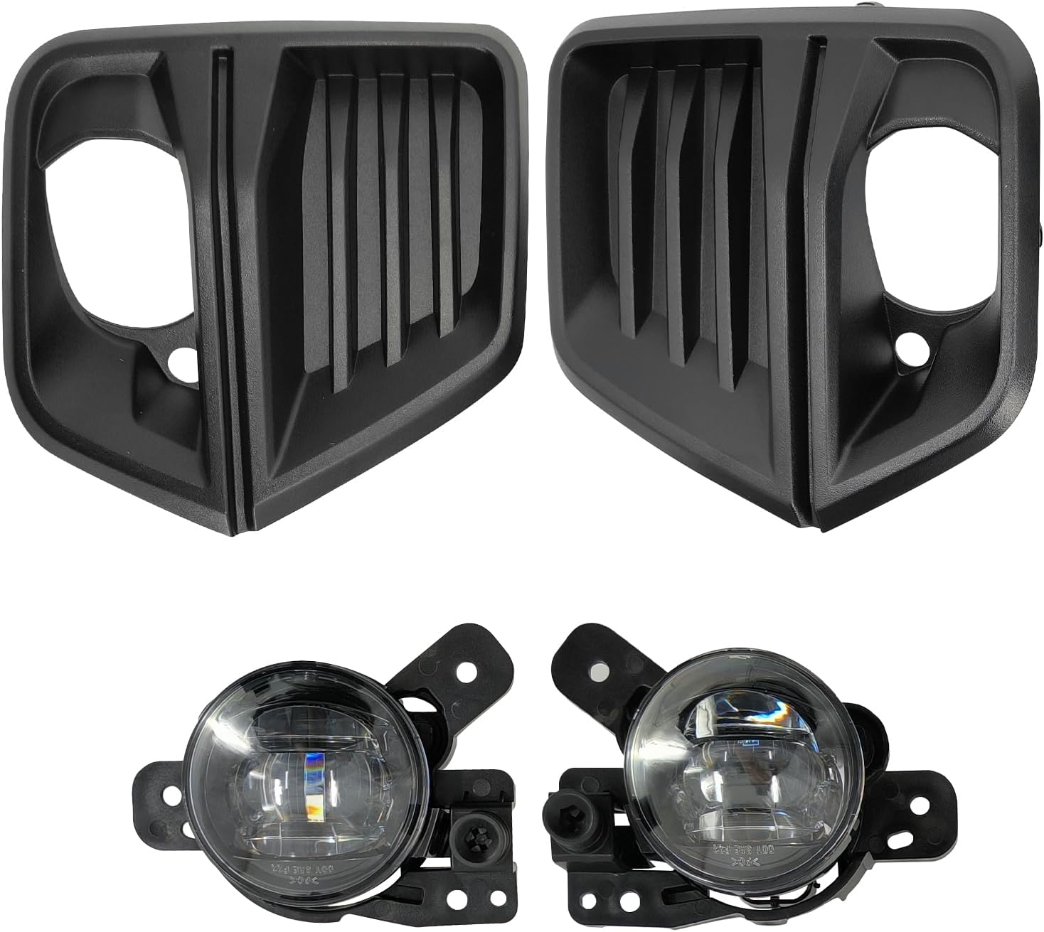 Front Fog Light Assembly with Bezel Cover and Harness for Chevy Colorado 2023 2024 K889