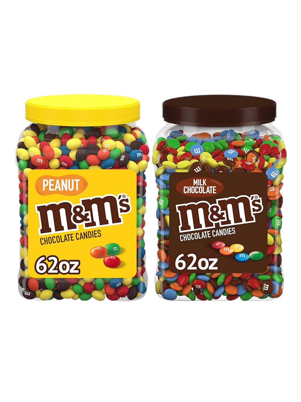 62oz Chocolate Peanut Jar and Milk Chocolate Jar (Pack of 2) P6915