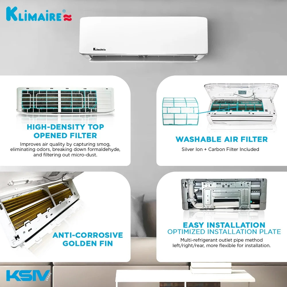 24,000 Btu 18.5 SEER2 Ductless Mini-Split Heat Pump Air Conditioner P89045