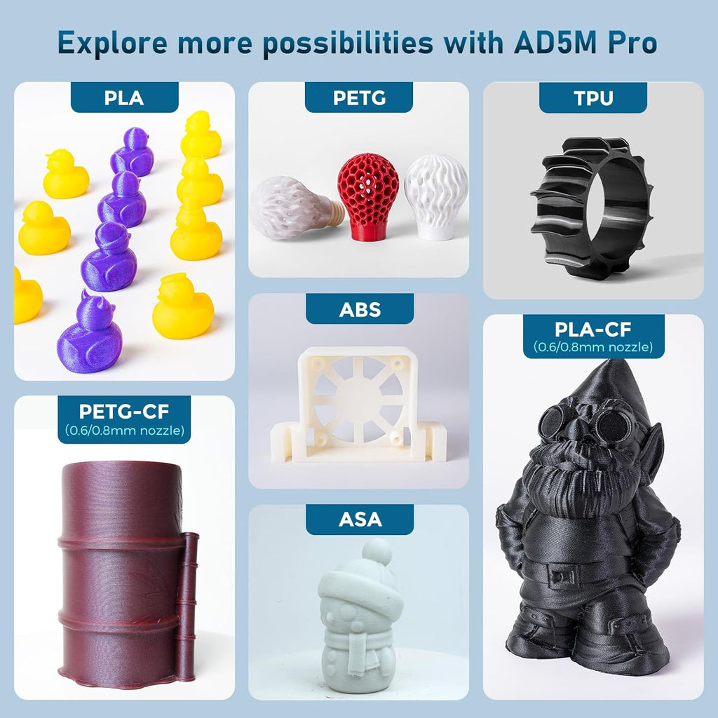 3D Printer with Extra 1KG HS PLA Cyan Filament Q785