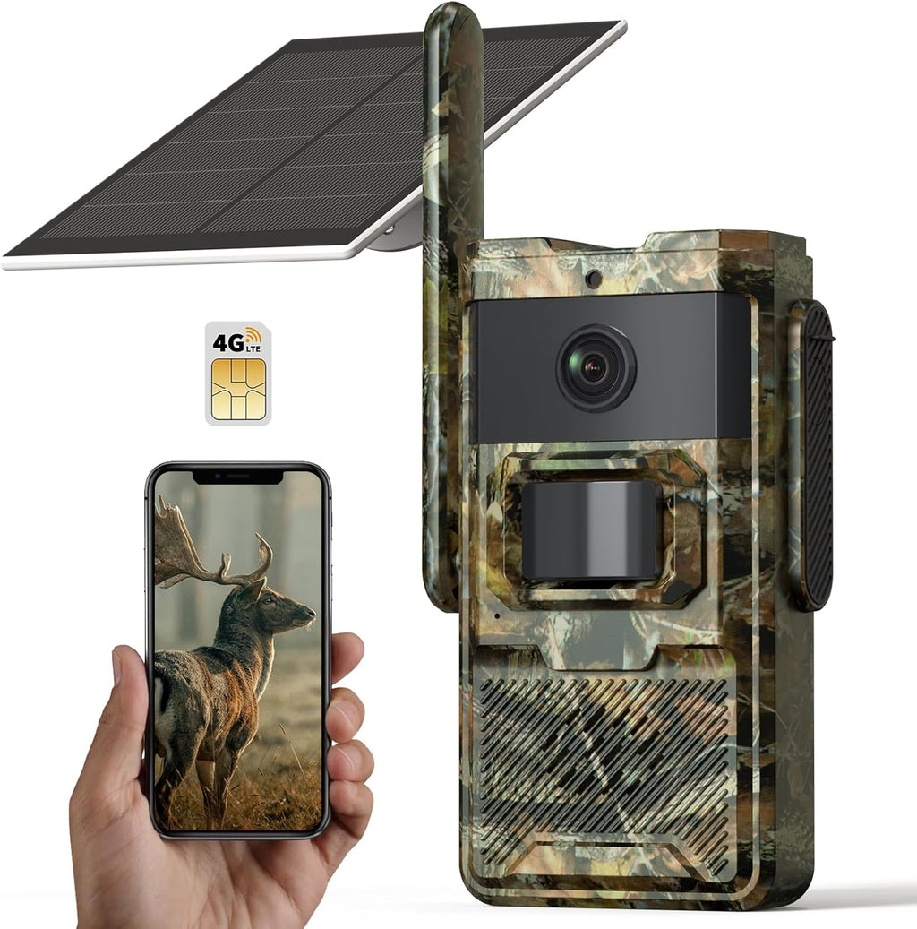 4G LTE Cellular Trail Camera with Solar Power D365