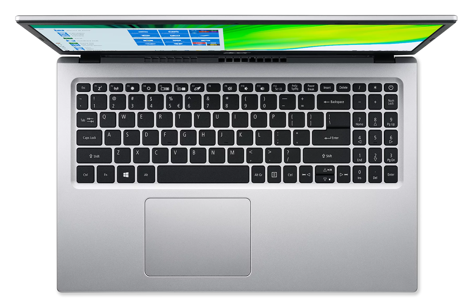 15.6" Full HD Display Intel Celeron N4500 4GB DDR4 128GB eMMC Pure Silver Windows 11 Home Laptop R61525
