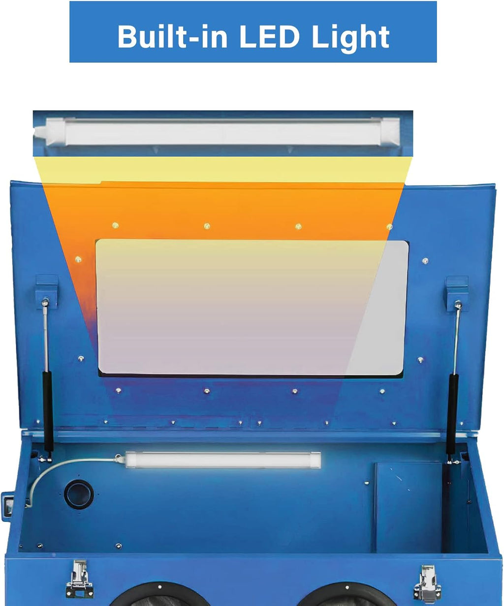 90 Gallon Sandblasting Cabinet with Dust Collection S576400