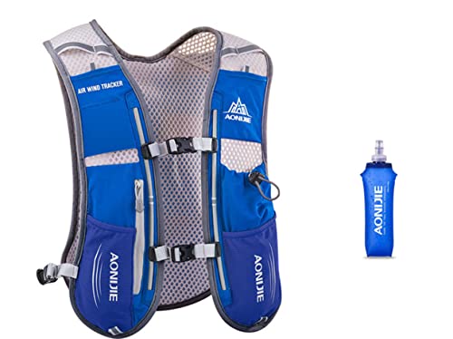 5L Outdoor Sport Camping Backpack Hydration Vest Pack with 500ml Soft Flask A666765