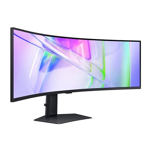 49" Curved Ultrawide Dual QHD Computer Monitor, USB-C, DisplayPort, HDMI, 120Hz, Height Adjustable Stand Z9644