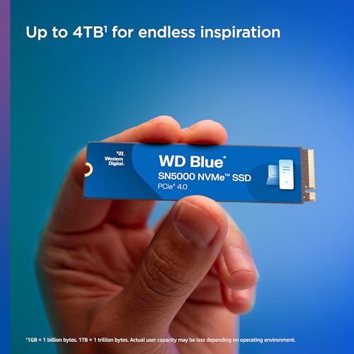 500GB WD Blue SN580 NVMe Internal Solid State Drive SSD - Gen4 x4 PCIe 16Gb/s, M.2 2280 K21242