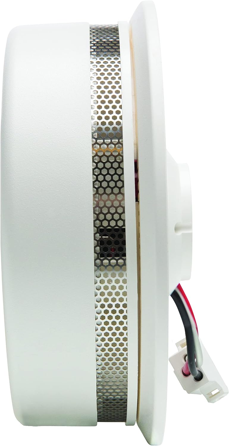 Wireless Hardwired Smoke Detector with 10-Year Battery Backup and Photoelectric Sensor U469