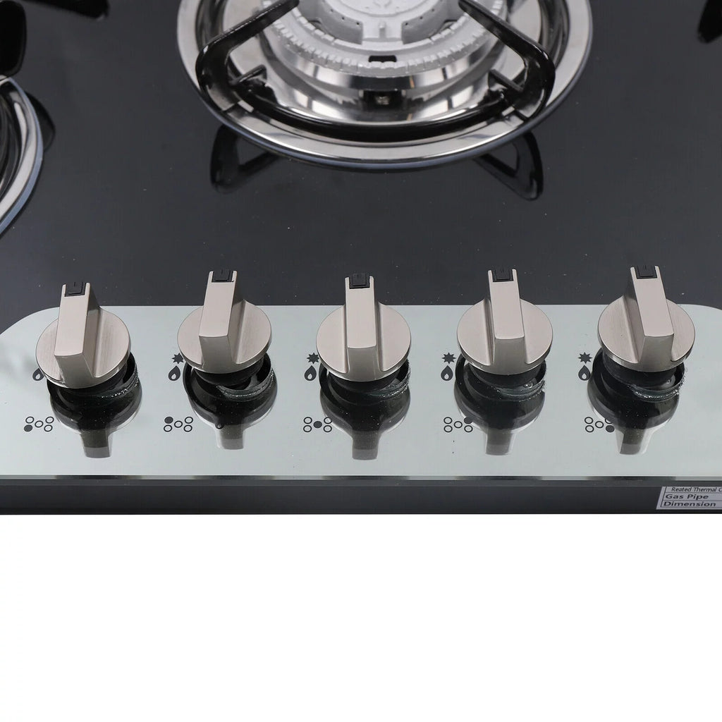 30" 5 Burner Gas Cooktop with Tempered Glass R41714