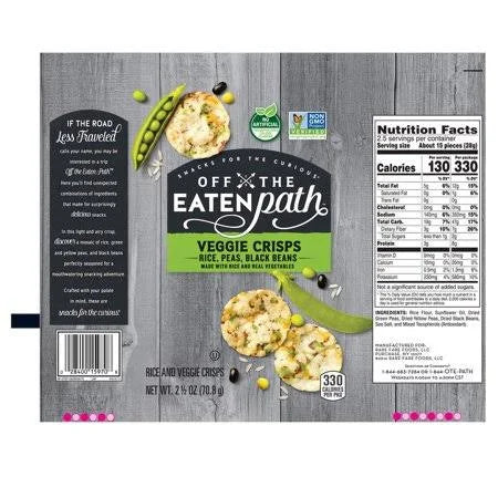 Sea Salt Veggie Crisps, 2.5 oz (Case of 24) E8174