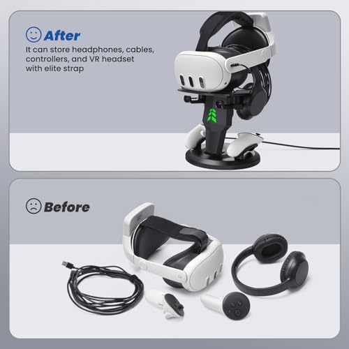 VR Charging Stand for Quest 3, Quest 3S, Quest 2 Headset Q7865