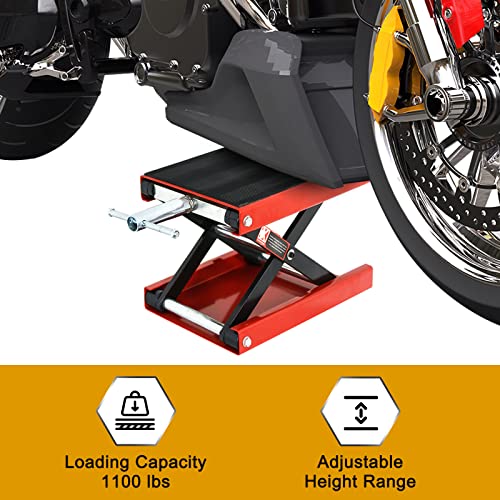 1100 LB Wide Deck Motorcycle Scissor Lift Jack Stand A678547