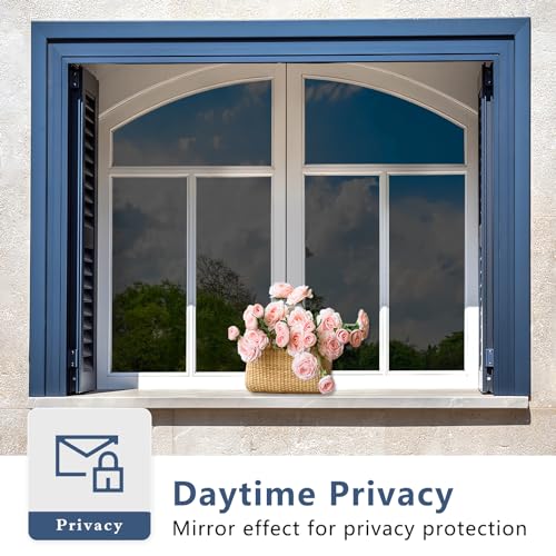 Black 23.62Inch X 13.1Feet Window Privacy Film N194044