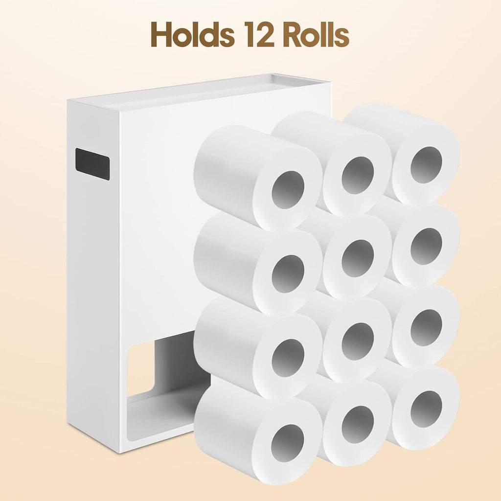 White Toilet Paper Storage Organizer N33645