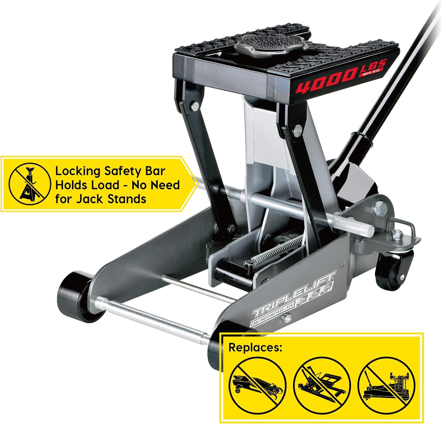 Heavy Duty 4000 lb Triple Lift Jack Y325