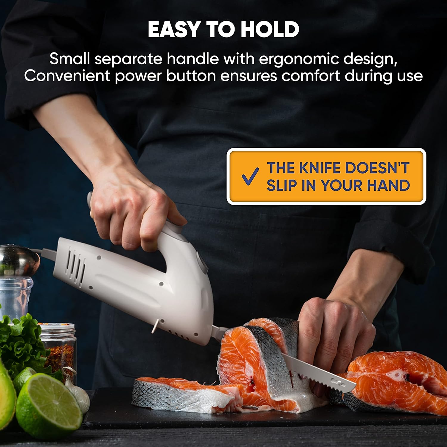 Electric Knife with Serving Fork and Carving Blades X523846