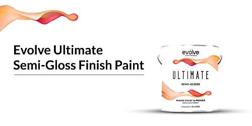 White Flat Interior Exterior Paint, 1-Gallon I91817