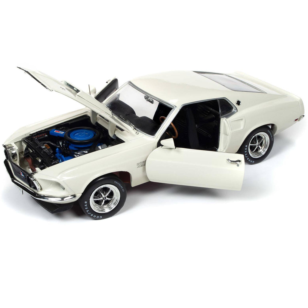 1969 Ford Mustang Fastback Boss 429 Wimbledon White 1/18 Diecast O53236