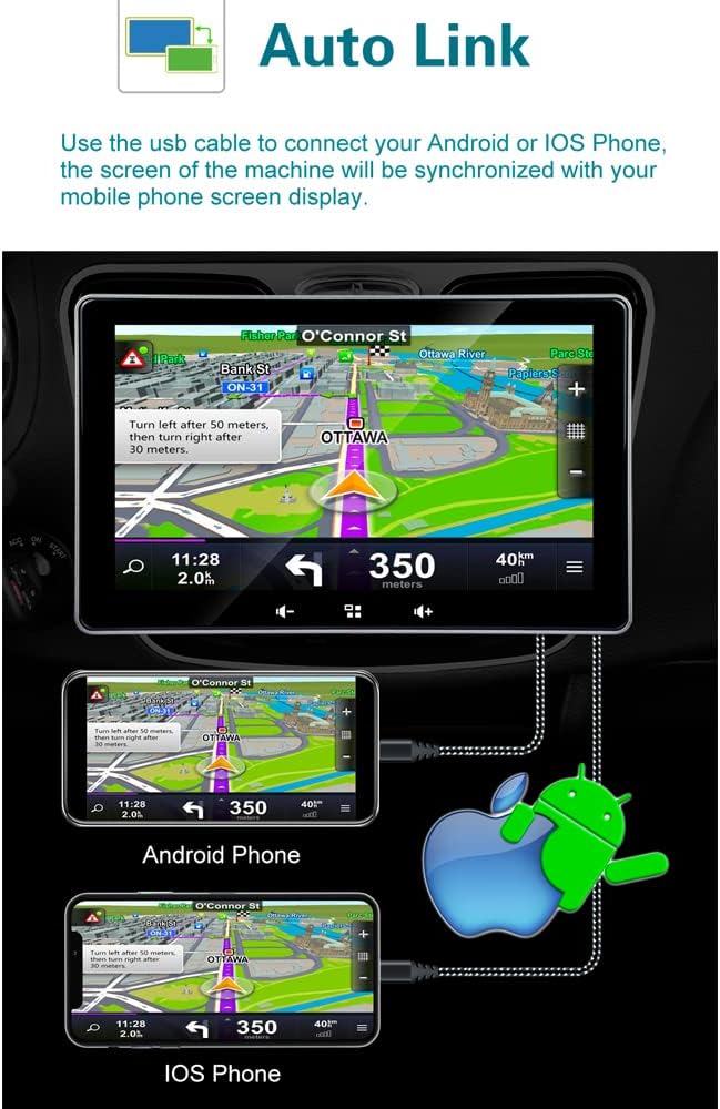 7 Inch Touchscreen Monitor with Bluetooth Car Stereo O33530
