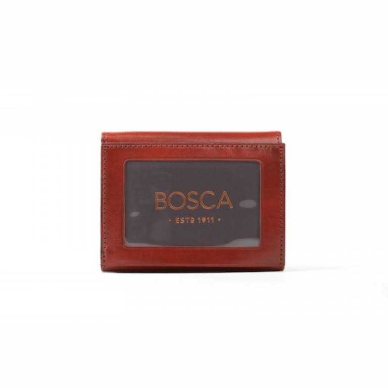 Dark Brown Leather Trifold ID Wallet G38551